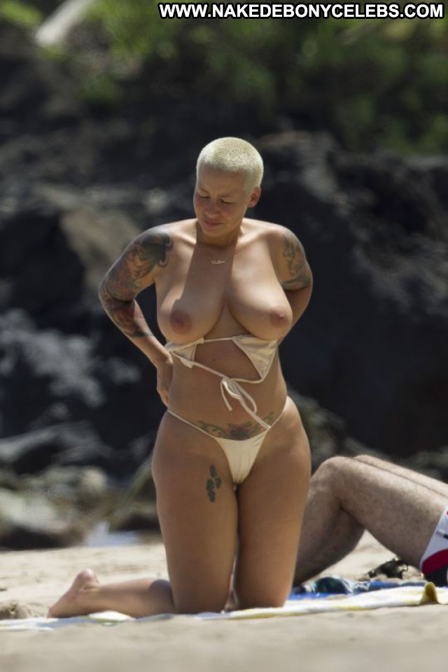 Amber Rose No Source Candids Bikini Beautiful Posing Hot Topless