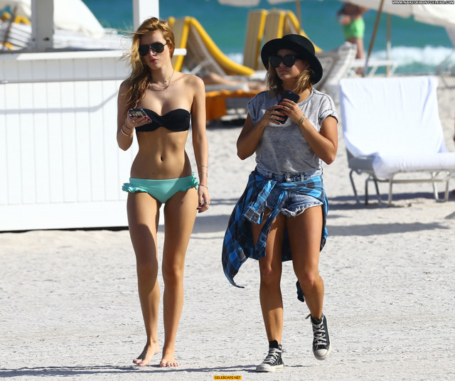 Bella Thorne Miami Beach Bikini Posing Hot Babe Beautiful Celebrity