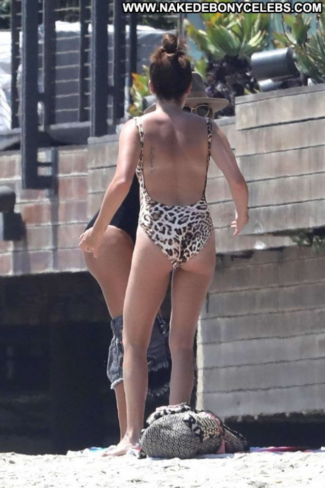 Ashley Tisdale The Beach In Malibu Beach Paparazzi Posing Hot Babe